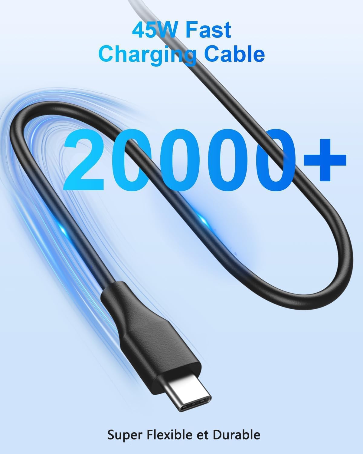 Chargeur Chromebook 45W USB-C Universel pour HP Dell Lenovo Acer ASUS Google