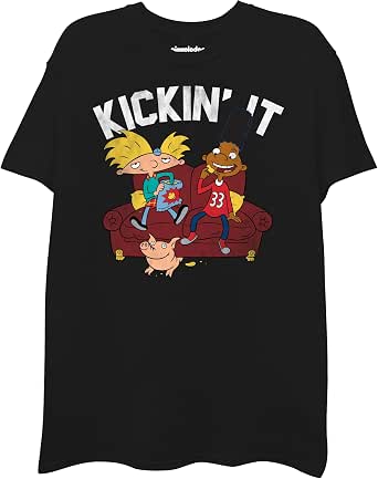 T-Shirt Ren Et Stimpy - Taille Unique Homme, Noir, 100% Coton, Neuf Avec étiquettes