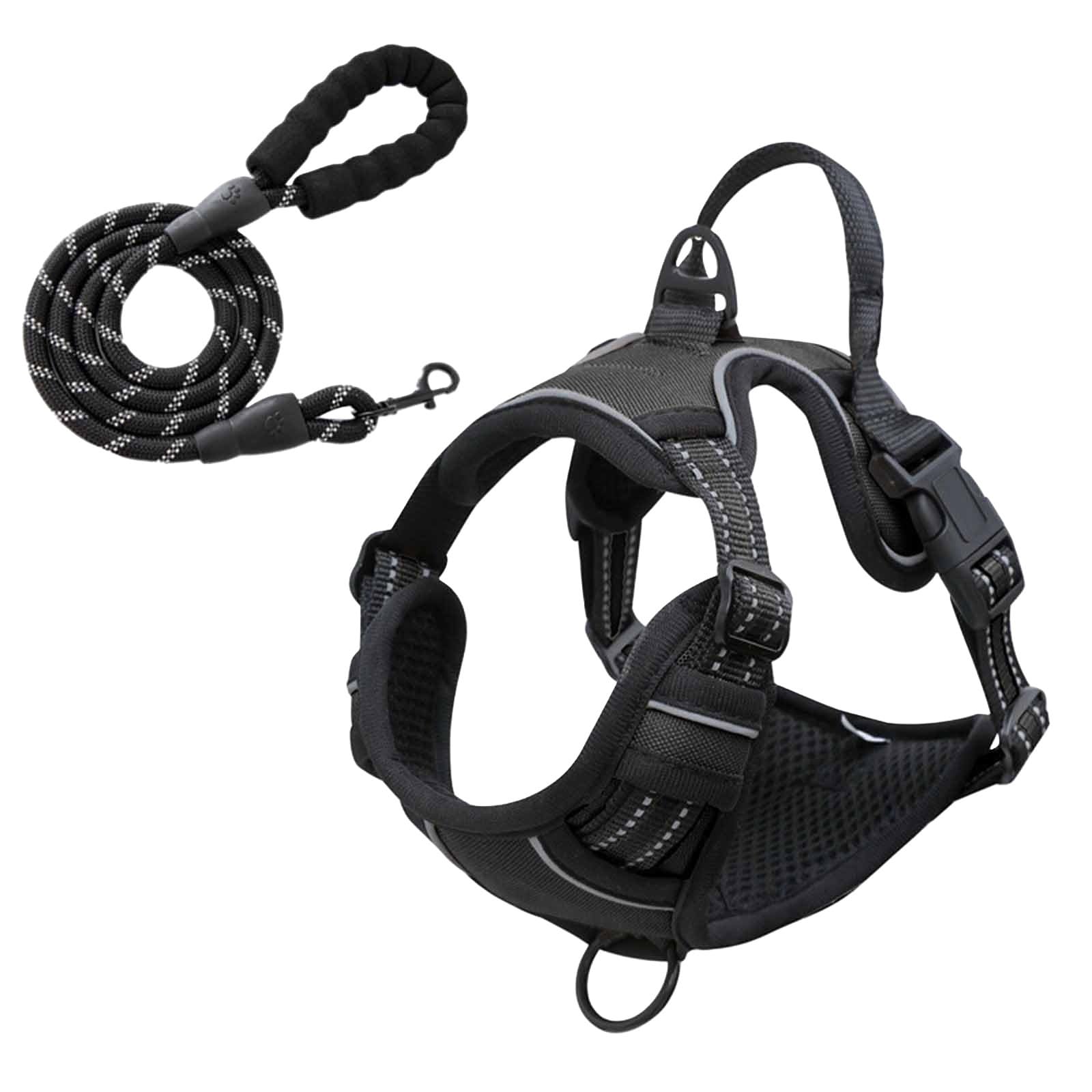 Paropet No Pull Dog Harness，Thick Woven Pet Vest Harness