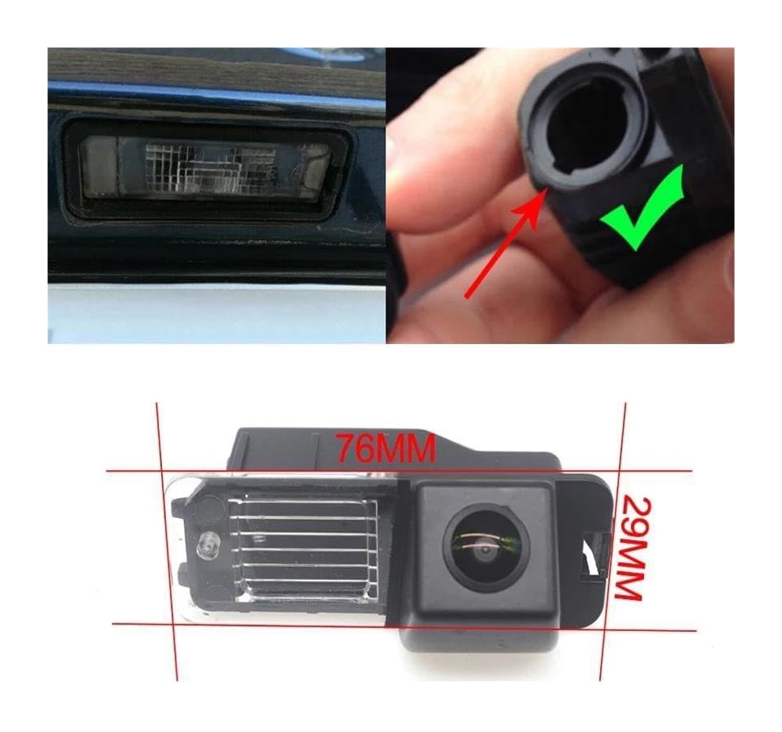 Telecamere visione posteriore Per SEAT Per Leon MK3 5F 2012-2020 Fotocamera Telecamera Per Retromarcia Per Auto Senza Fili Per Per(Camera with Wireless)