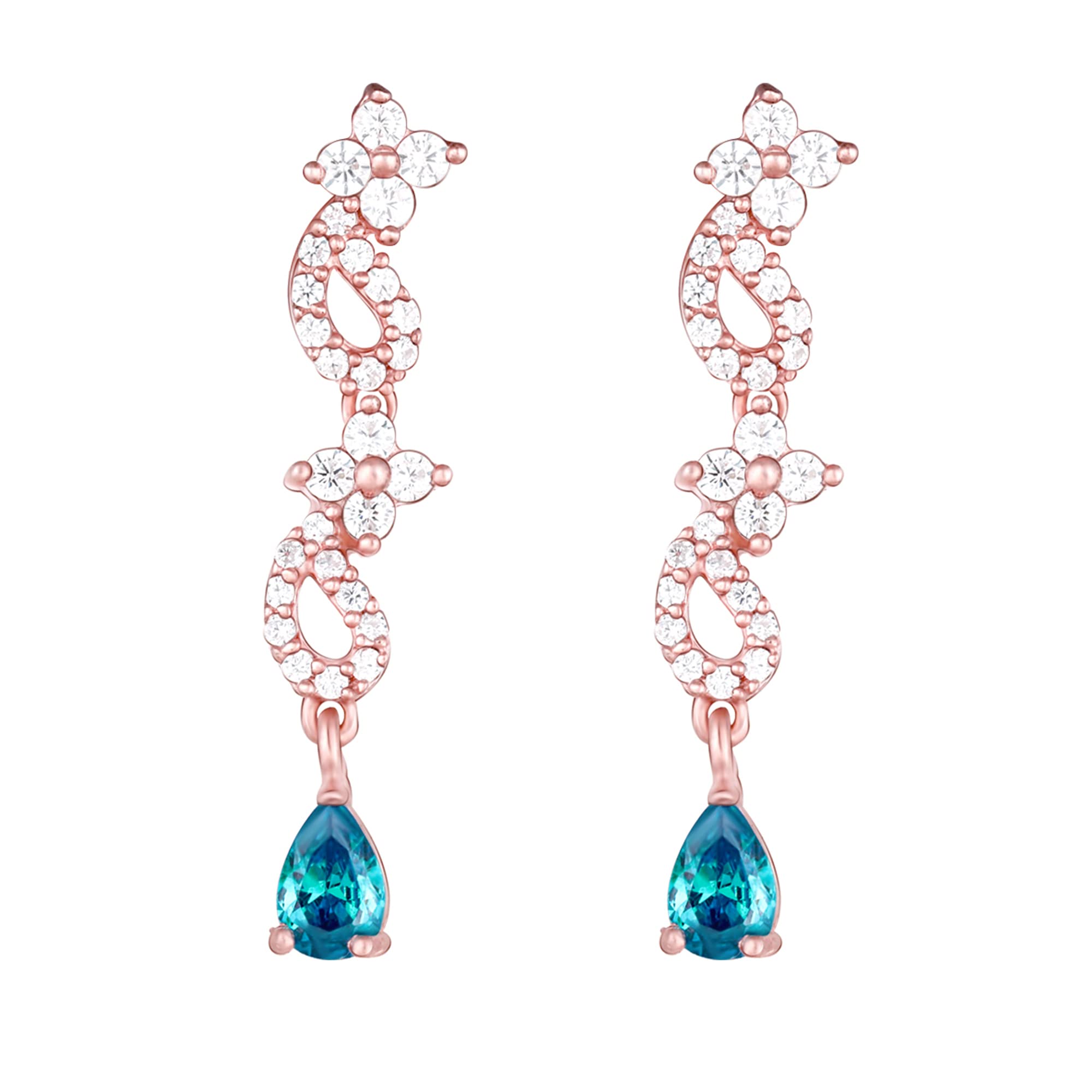 GIVA 925 Silver Rose Gold Blue Moon Earrings | Gifts for Girlfriend, Gifts for Women and Girls | With Certificate of Authenticity and 925 Stamp | 6 Months Warranty* (B0BT7HDR2N) Amazon Price History, Amazon Price Tracker