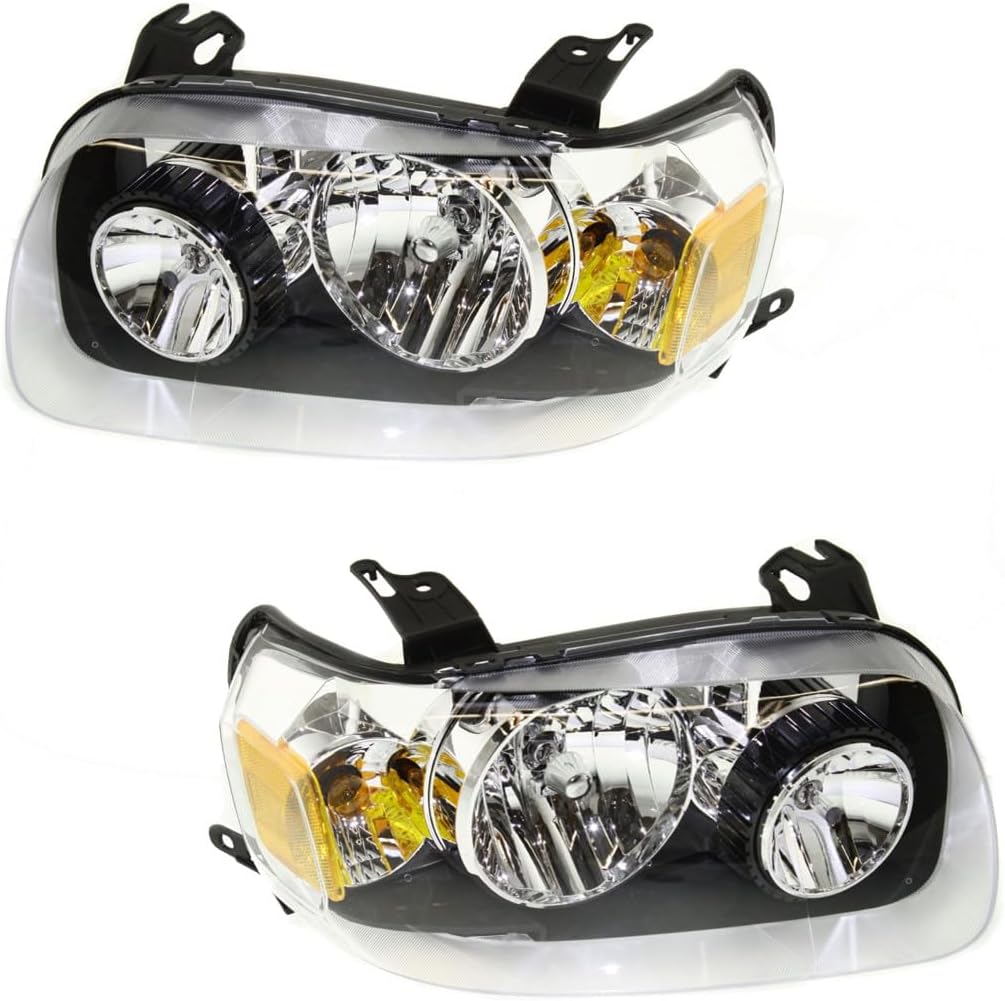 For Ford Escape 2005 2006 2007 Headlight Driver and Passenger Side | Pair | Clear Lens | Composite Type | CAPA | For FO2518102C, FO2519102C | 7L8Z13008D, 6L8Z13008AA, 7L8Z13008A, 6L8Z13008AB