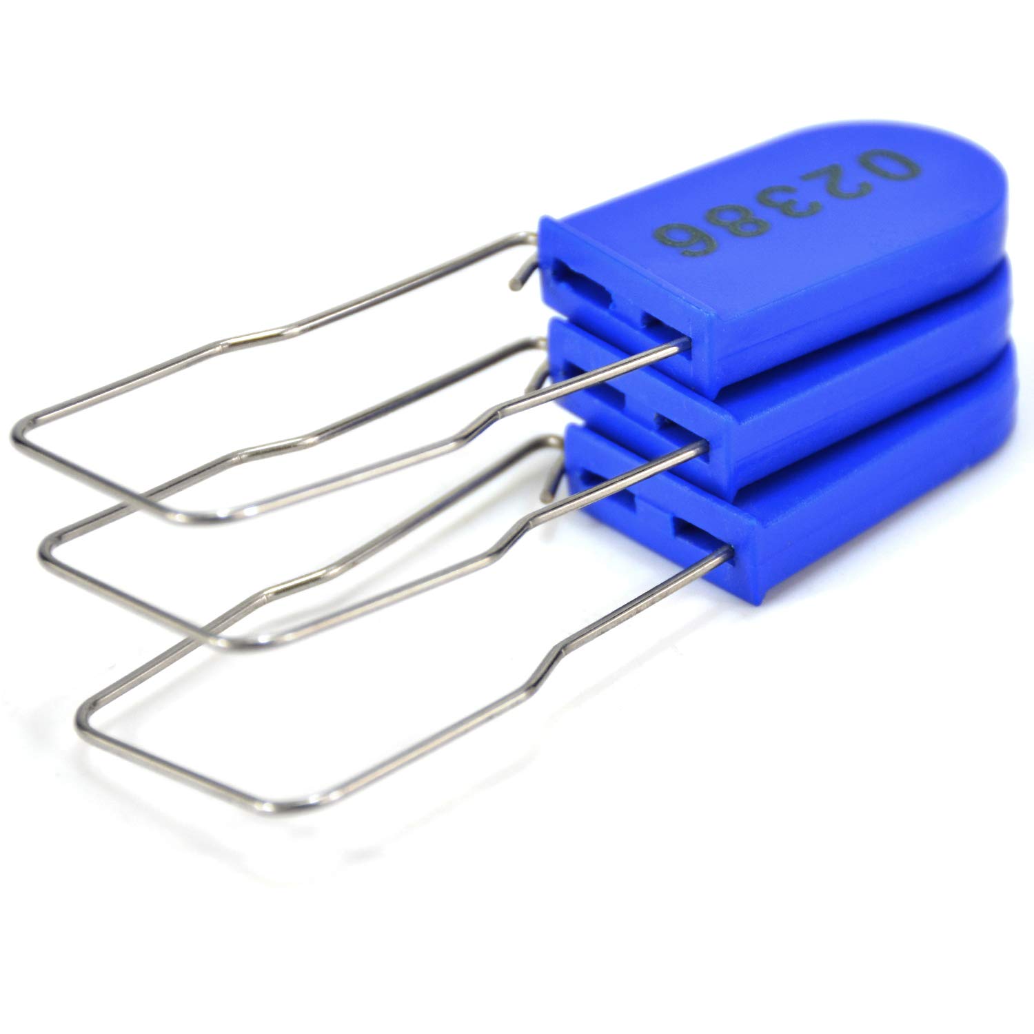 100 PCS Plastic Wire Padlocks With Serial Numbers - Disposable Anti-Tamper Security Seals