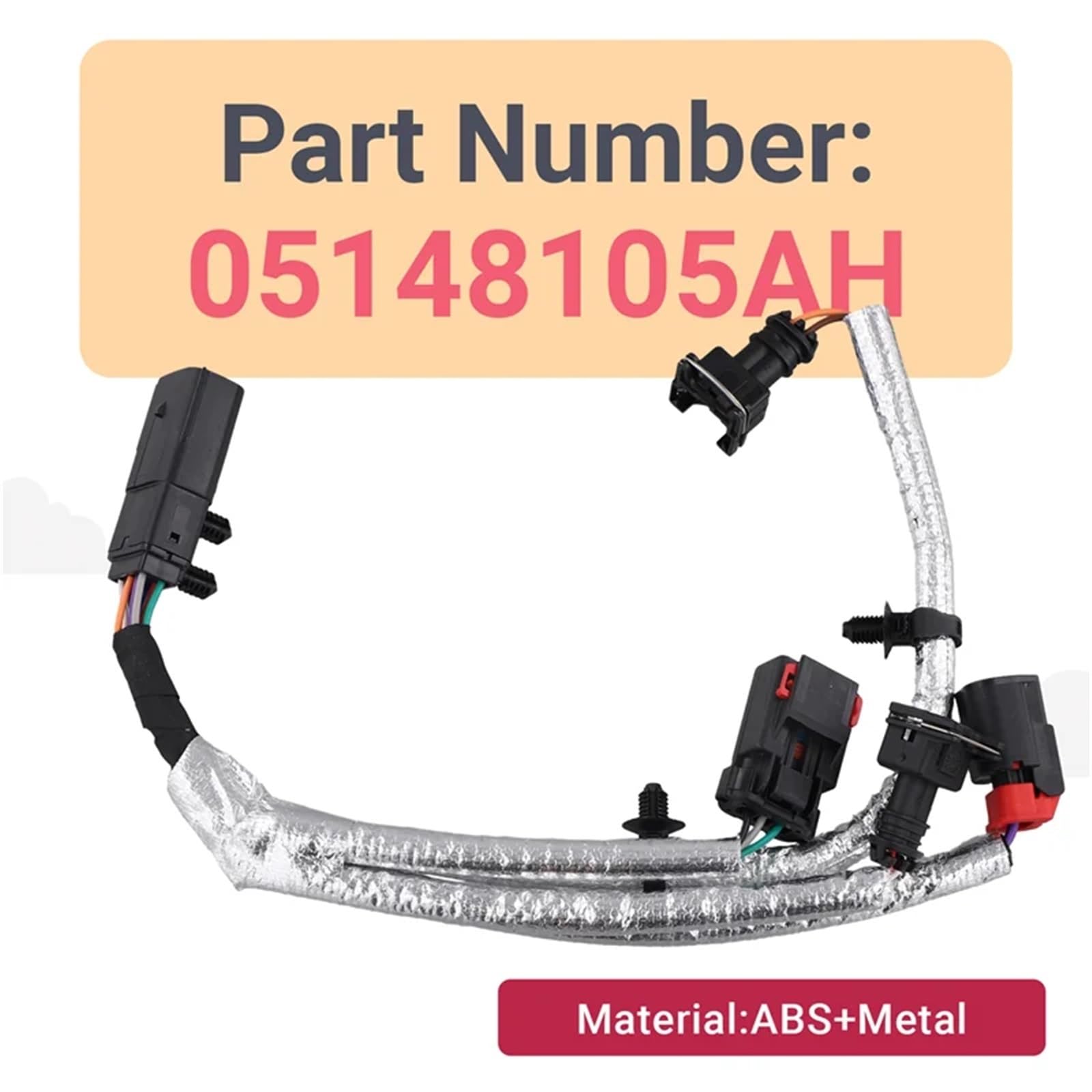 Generico Sensore Livello Olio Cablaggio del sensore di Pressione e Temperatura dell'olio per Jeep per Dodge per Chrysler 5148105AH Accessorio Automatico