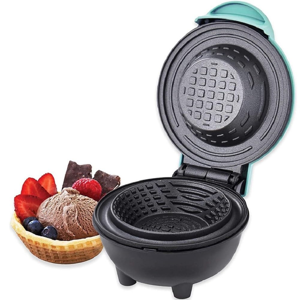 Aundhegrtt Egg Tart Ice Cream & Egg Roll Maker Waffle Bowl Maker Egg Tart Maker Home Kitchen WaffleMaker UK Plug