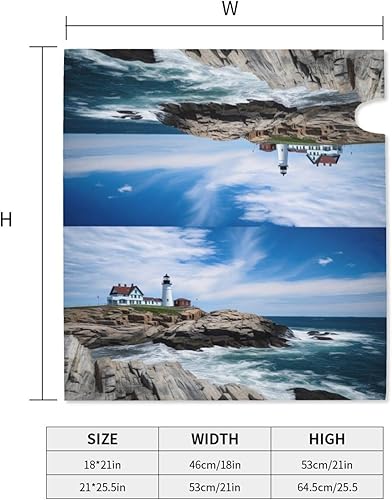 Miniatura 4 de Fundas magnéticas para buzón de Sea Lighthouse, envolturas de correo para jardín, patio, decoración del hogar para exteriores, tamaño estándar 21 x