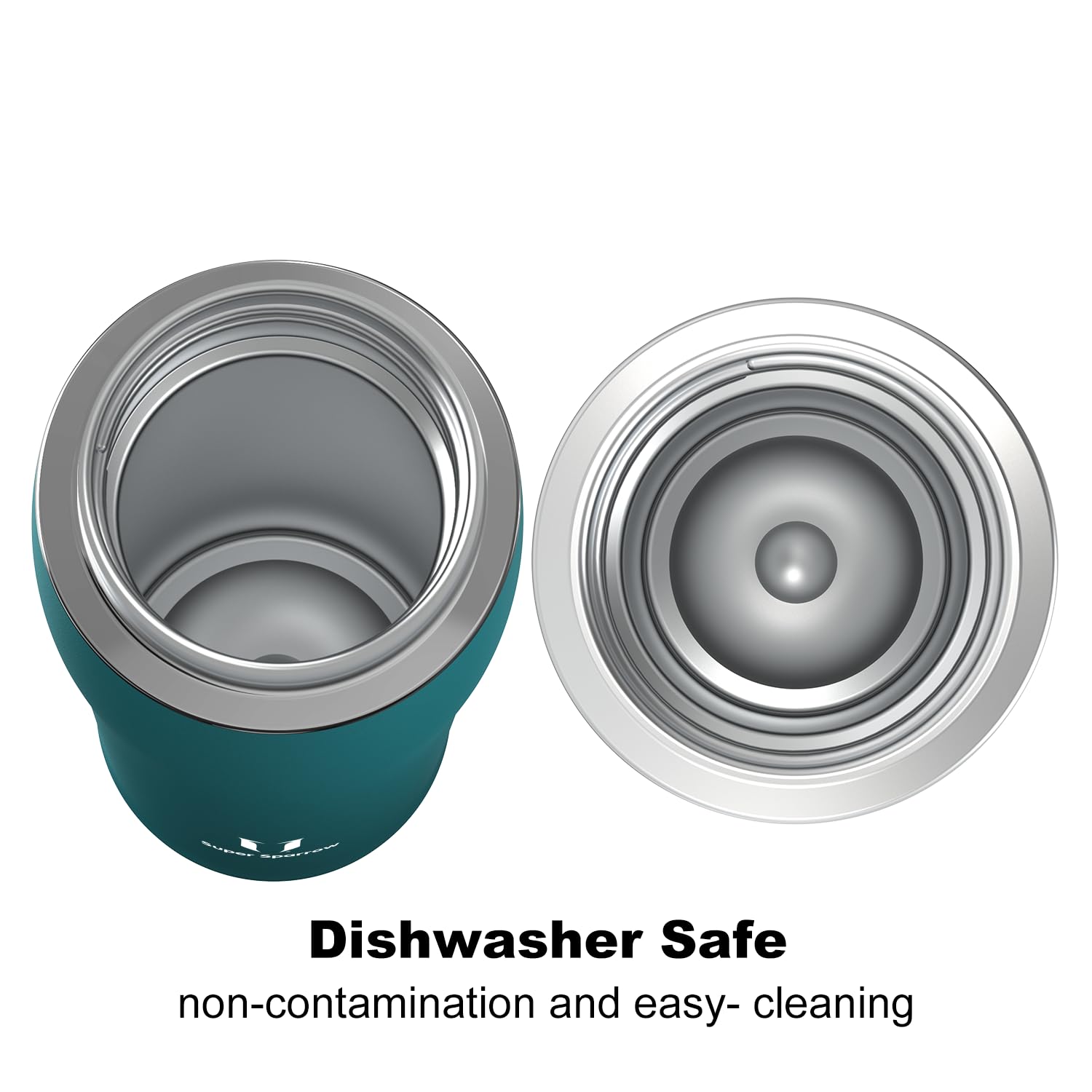 Super Sparrow Borraccia Termica, Acciaio Inox Bottiglia Termica - 350ml, 500ml, 750ml - Senza BPA Tazza Termica, Borraccia Termica per Bambini, Scuola, Sportiva, Bici, Campeggio, Palestra