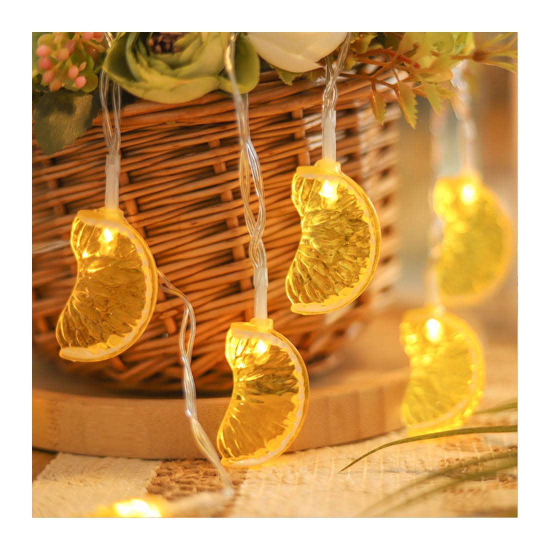 Luci Giardino Creative a Forma Frutta, luci a Corda sospese, luci a LED in Filo Rame Bianco Caldo, novità, luci a Corda Decorazioni Natalizie in casa