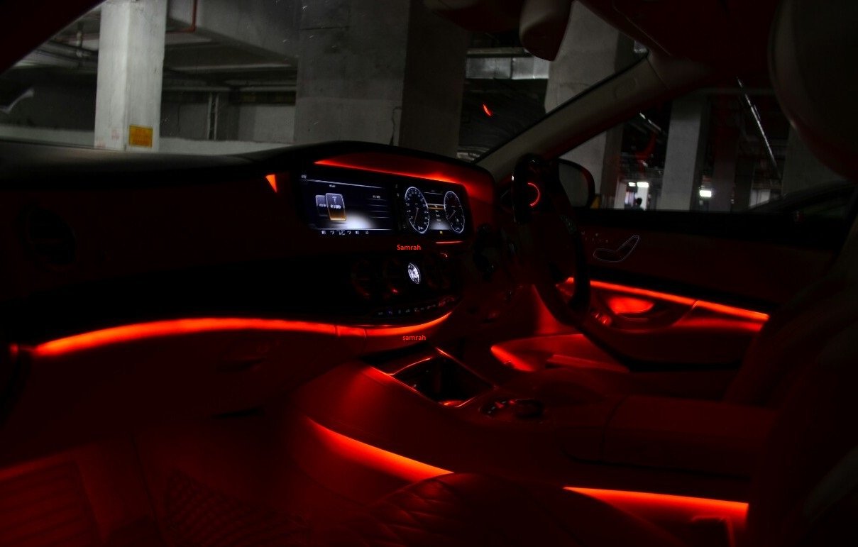 Buy Dashboard Interior LED Light Glow Strip Red Color Strip Light 5