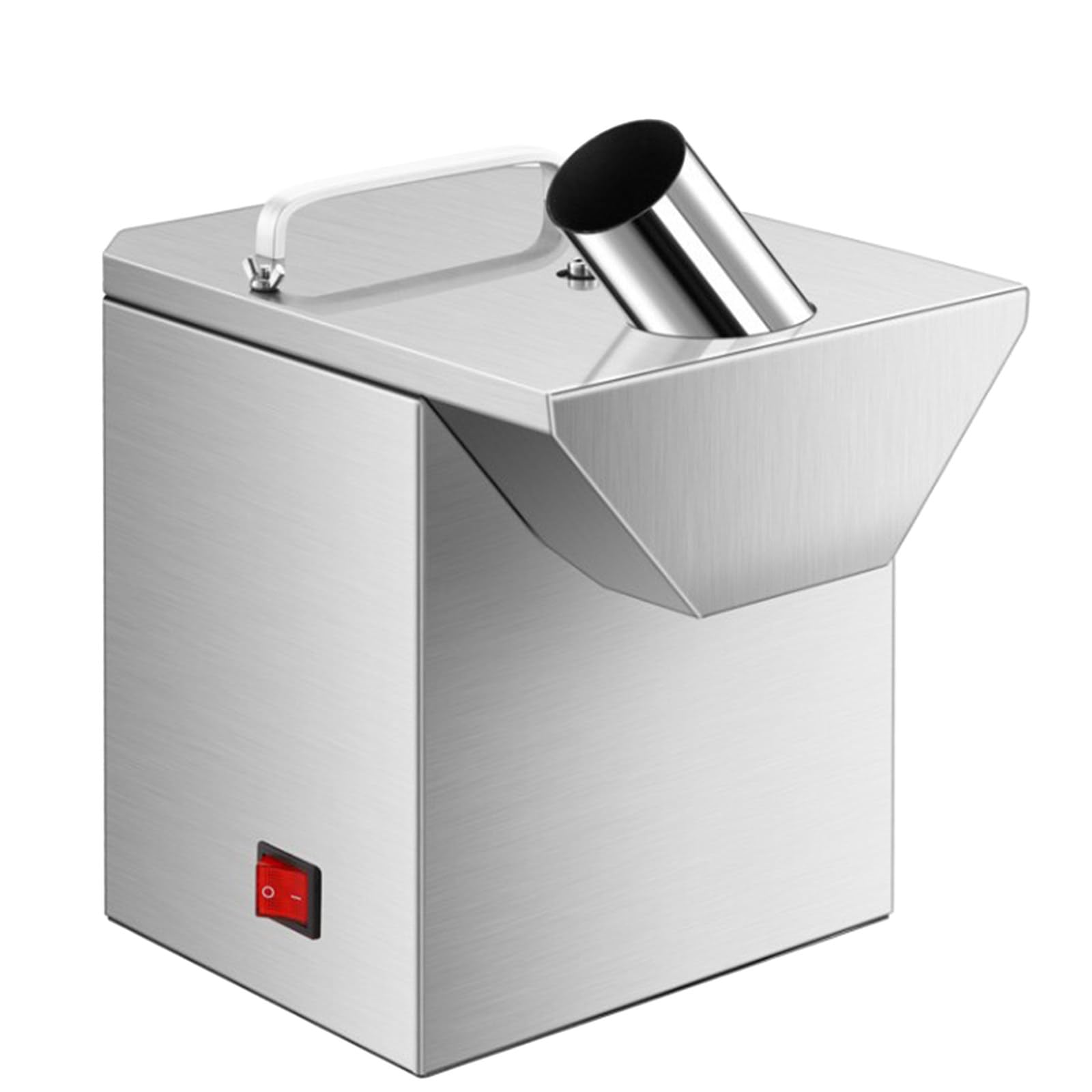 Automatyczna krajalnica do mięsa, silnik 100 W, moc 200 kg/h, regulowana grubość do kiełbasy i peklowanego mięsa, zawiera proste i kątowe kawałki z akcesoriami