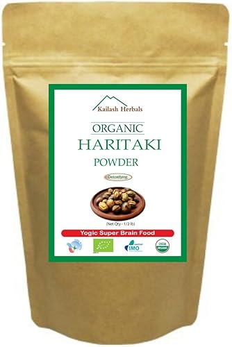 Miniatura 5 de Polvo Haritaki orgánico - Hierbas Kailash - Certificado orgánico USDA, 12 libra - Chebula Terminalia - Desintoxicación y rejuvenecimiento para Vata*