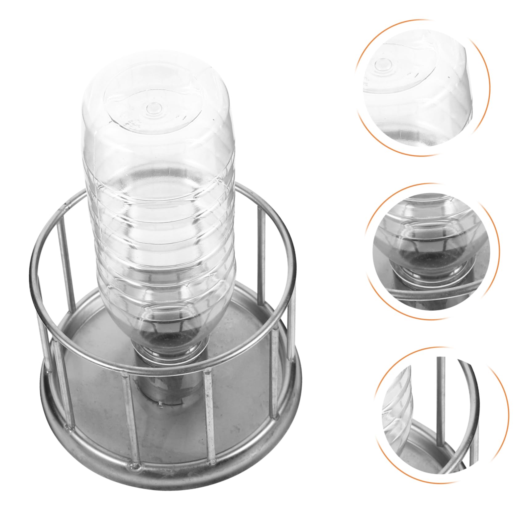 BESPORTBLE 4pièces Distributeur Eau Acier pour Tortues Mangeoire pour Reptiles Bol Alimentation pour Terrarium Et Lézards Accessoire pour Propre