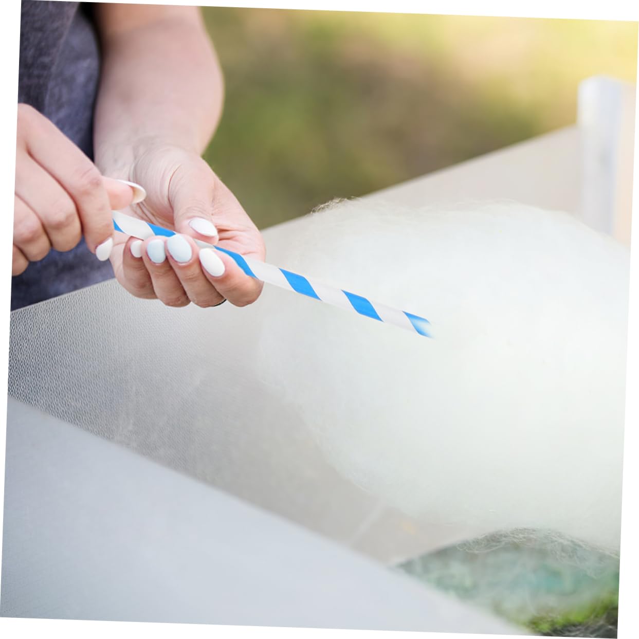 Zuckerwatte Papiertüten 100 Stück Papier für Kommerzielle Maschine