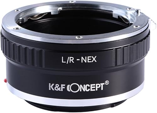 K&F Concept Adaptador de montaje de lente compatible con lente Leica R Mount a Sony E-Mount NEX Body Adapter