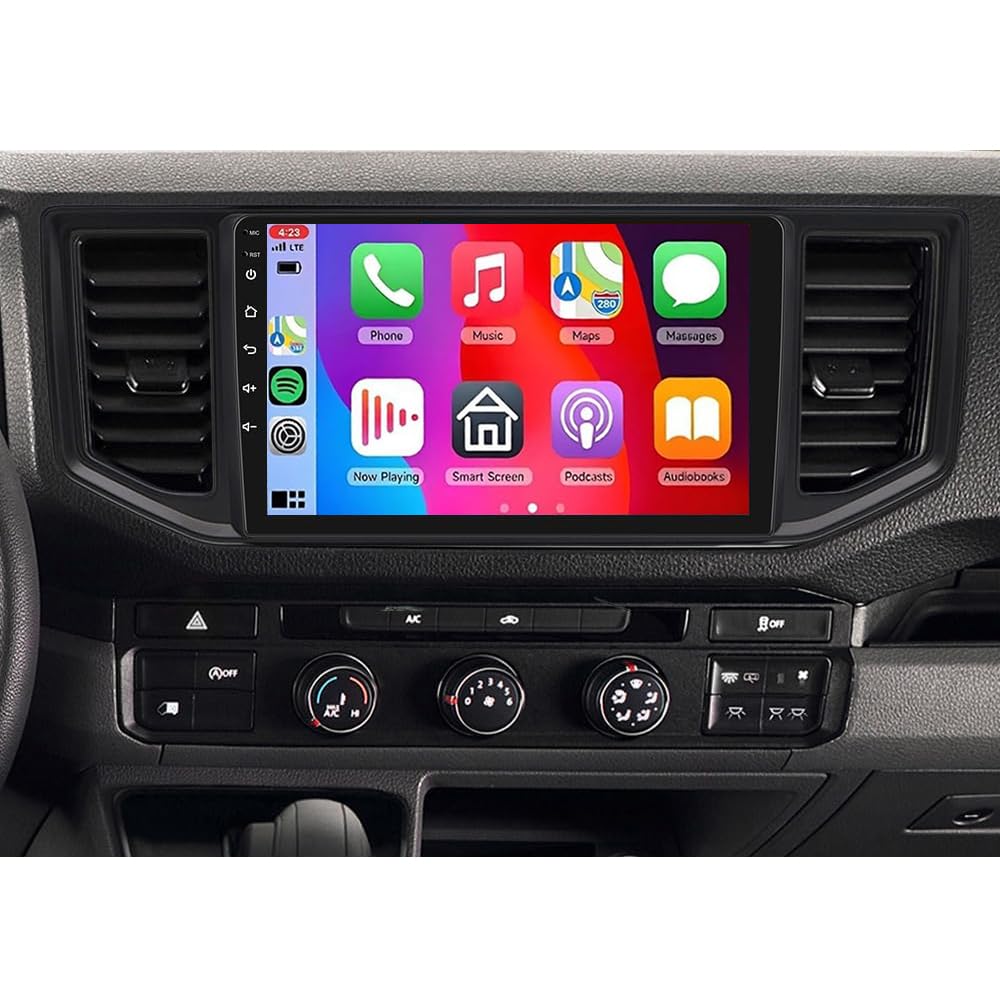 Android 14 Podwójny Din Radio samochodowe do VW Crafter 2017-2021 with Wireless Carplay Android Auto, 10"IPS Touchscreen Autoradio DAB+ GPS Head Unit Bluetooth WiFi AHD Kamera cofania FM/RDS 2+64G