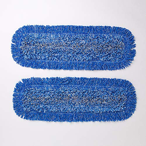 イーオクト(E.oct) ウェットモップ MQ・Duotex マイクロファイバー ブルー 幅47cm 北欧 業務用 MQpmb2SET 2枚入り