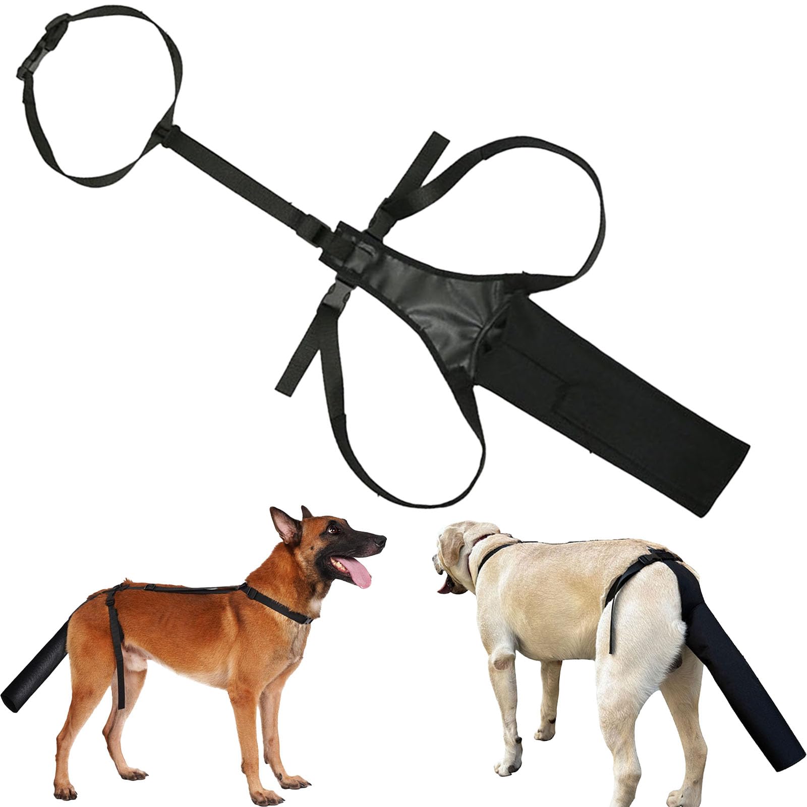 Dog Tail Protector, Dog Ends Tail Protector, Black Protective Sleeve