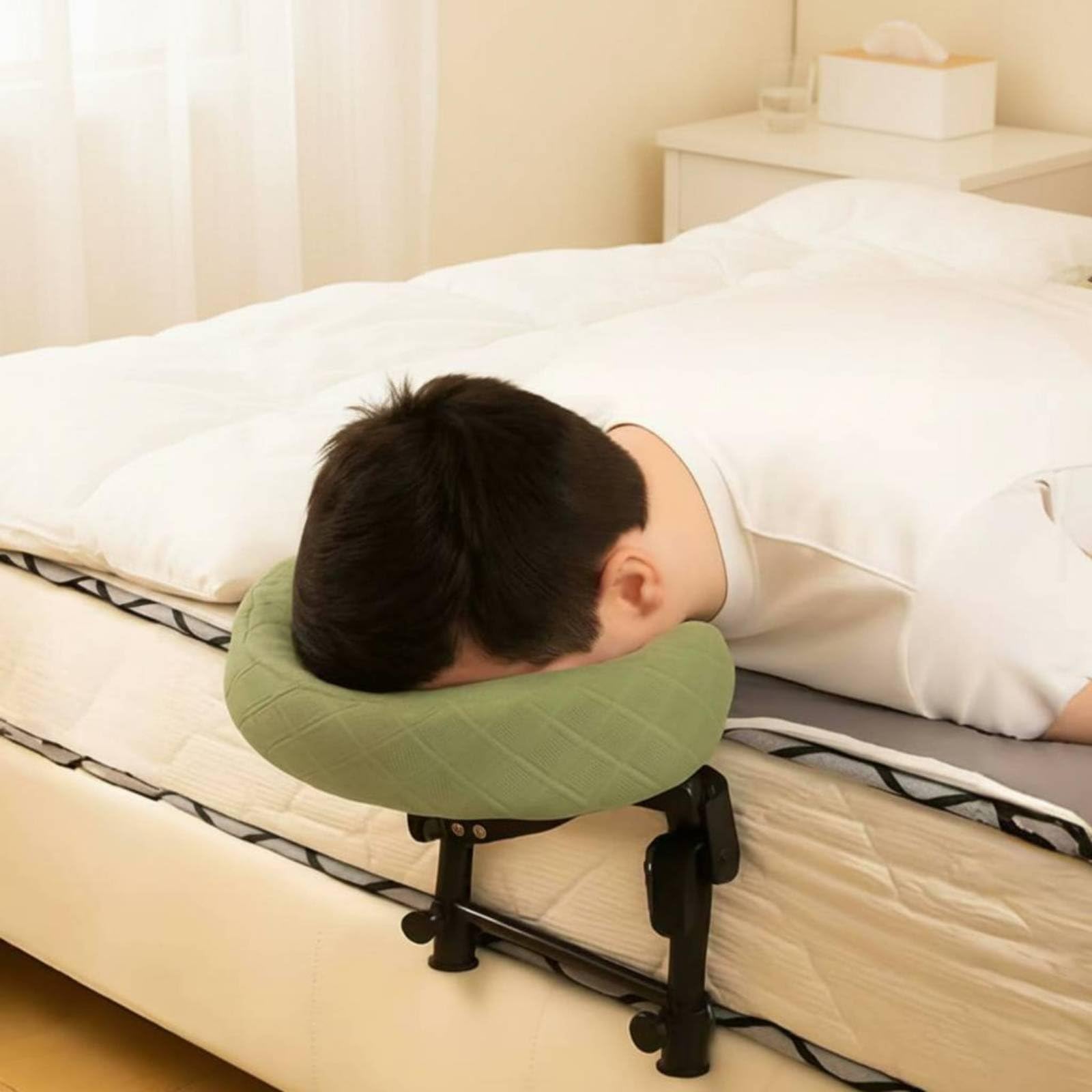 predolo Reposacabezas de Masaje Plegable Ajustable para Pacientes en Recuperación Postoperatoria Ocular
