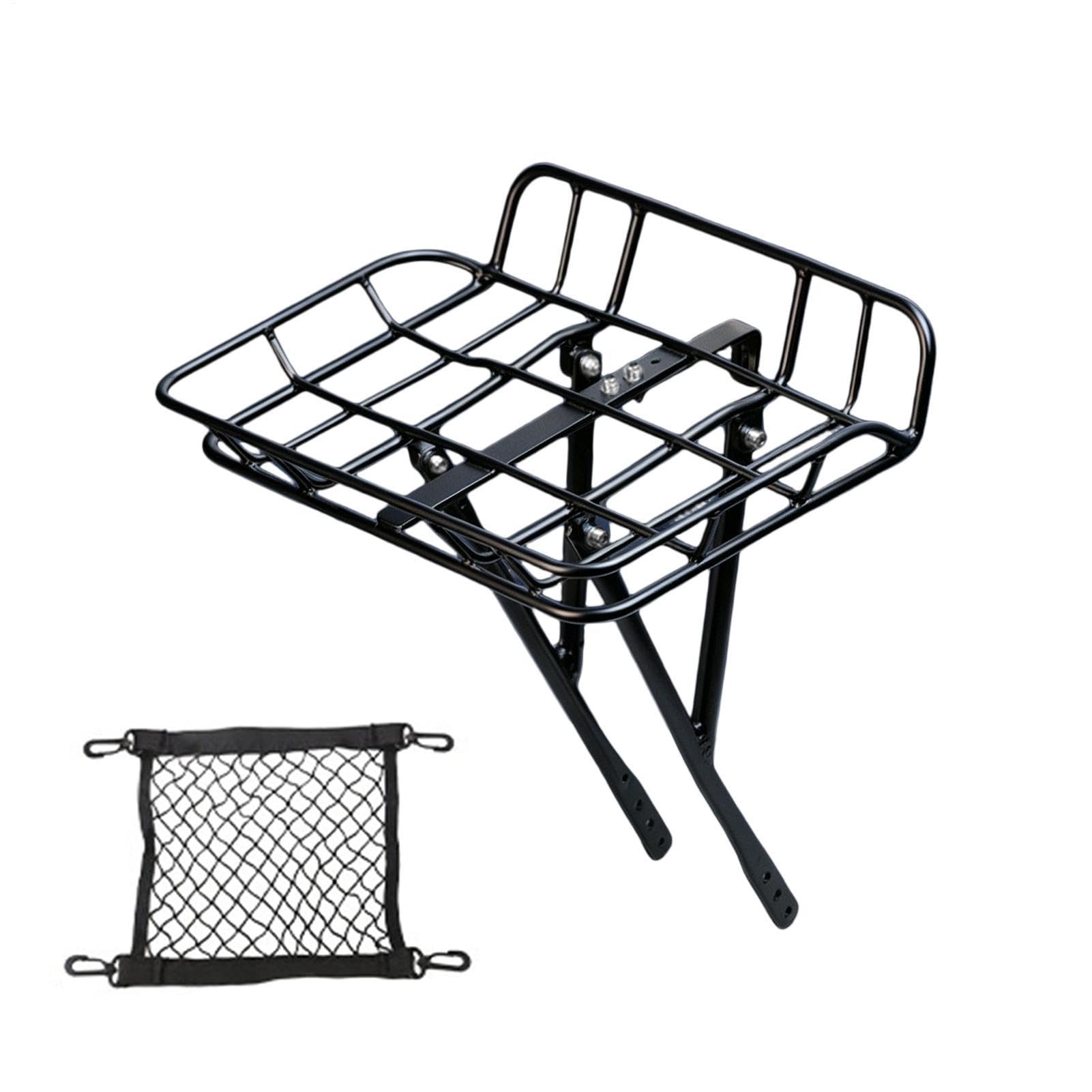 Supporto cestino per bicicletta | Portabagagli Utility Robusto | Portapacchi per cargo bicicletta | per strada MTB escursionismo bici bici bici outdoor corsa adulti