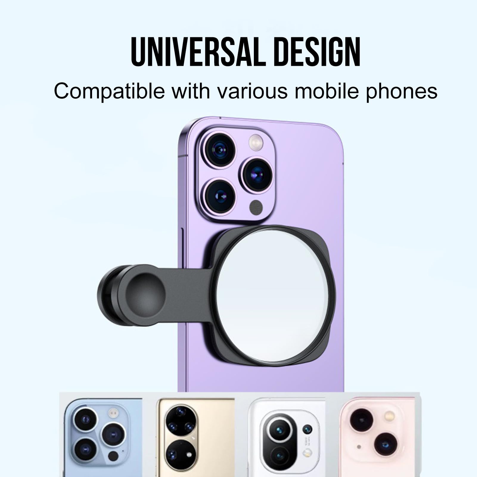 Copact Adhesive Irror For Phone Etal Plates For Selfie Copatible - View #4