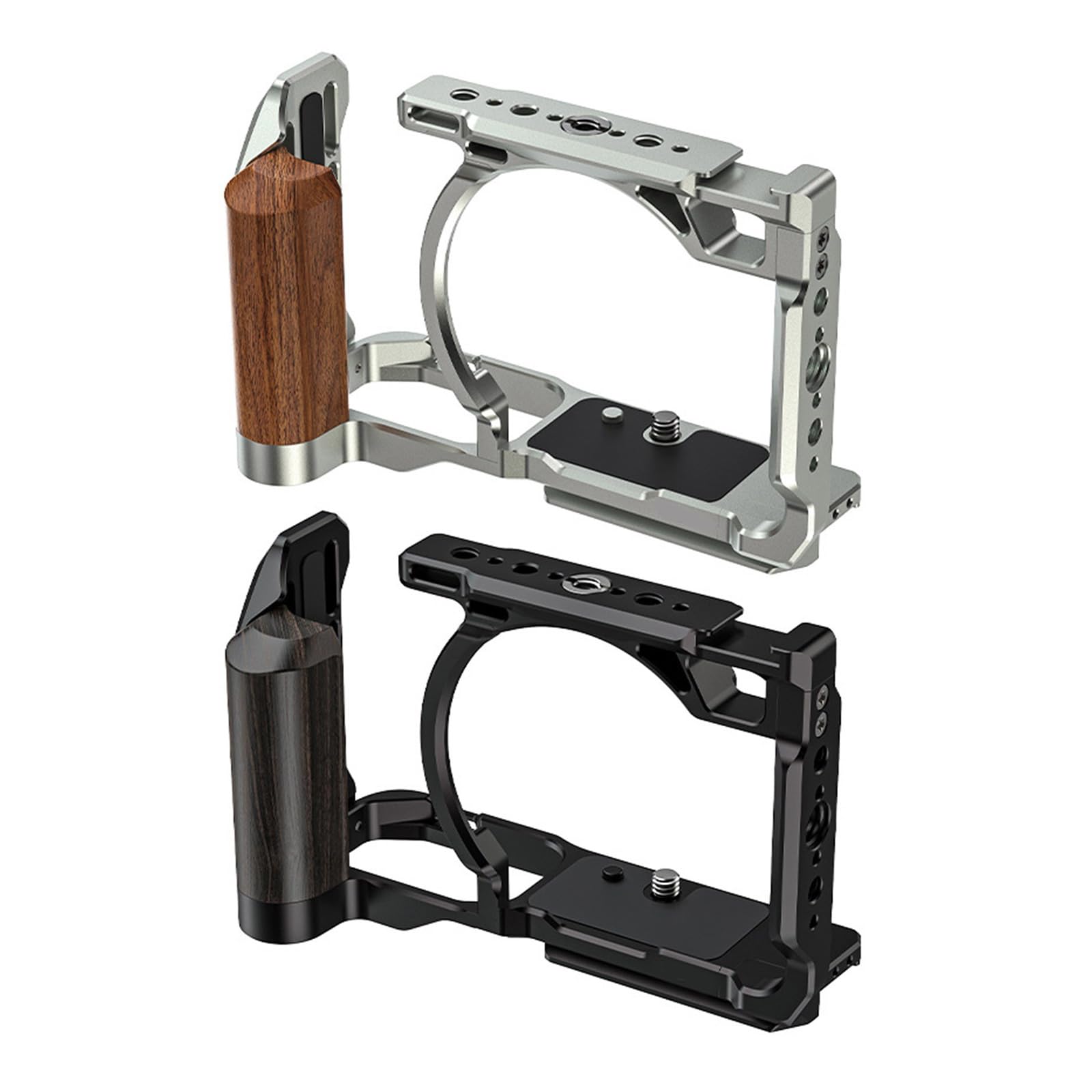Telaio in metallo per ZR con impugnatura ergonomica in legno e molteplici punti di montaggio impugnatura