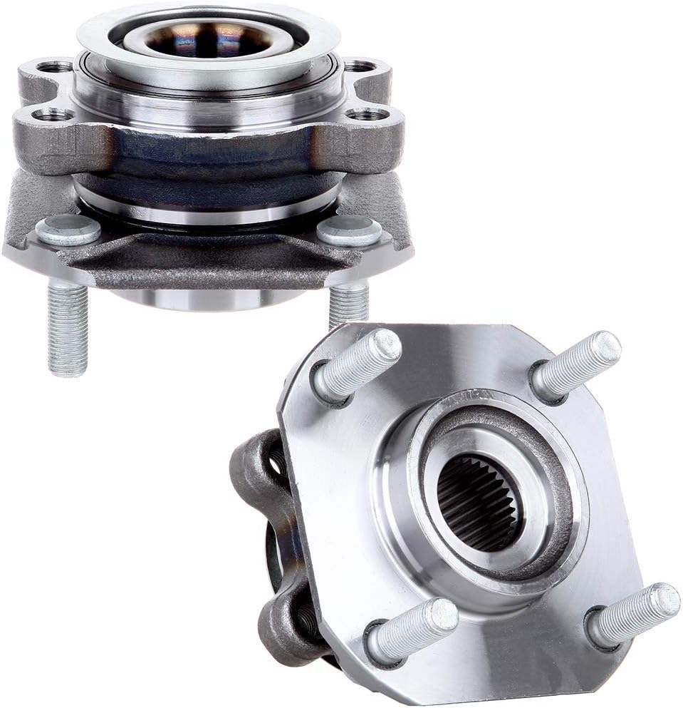 cciyu 513297 Wheel Hub and Bearing Assembly Replacement for fit 2007-2012 for Nissan Sentra Wheel Hubs with ABS 5 Lugs (2)