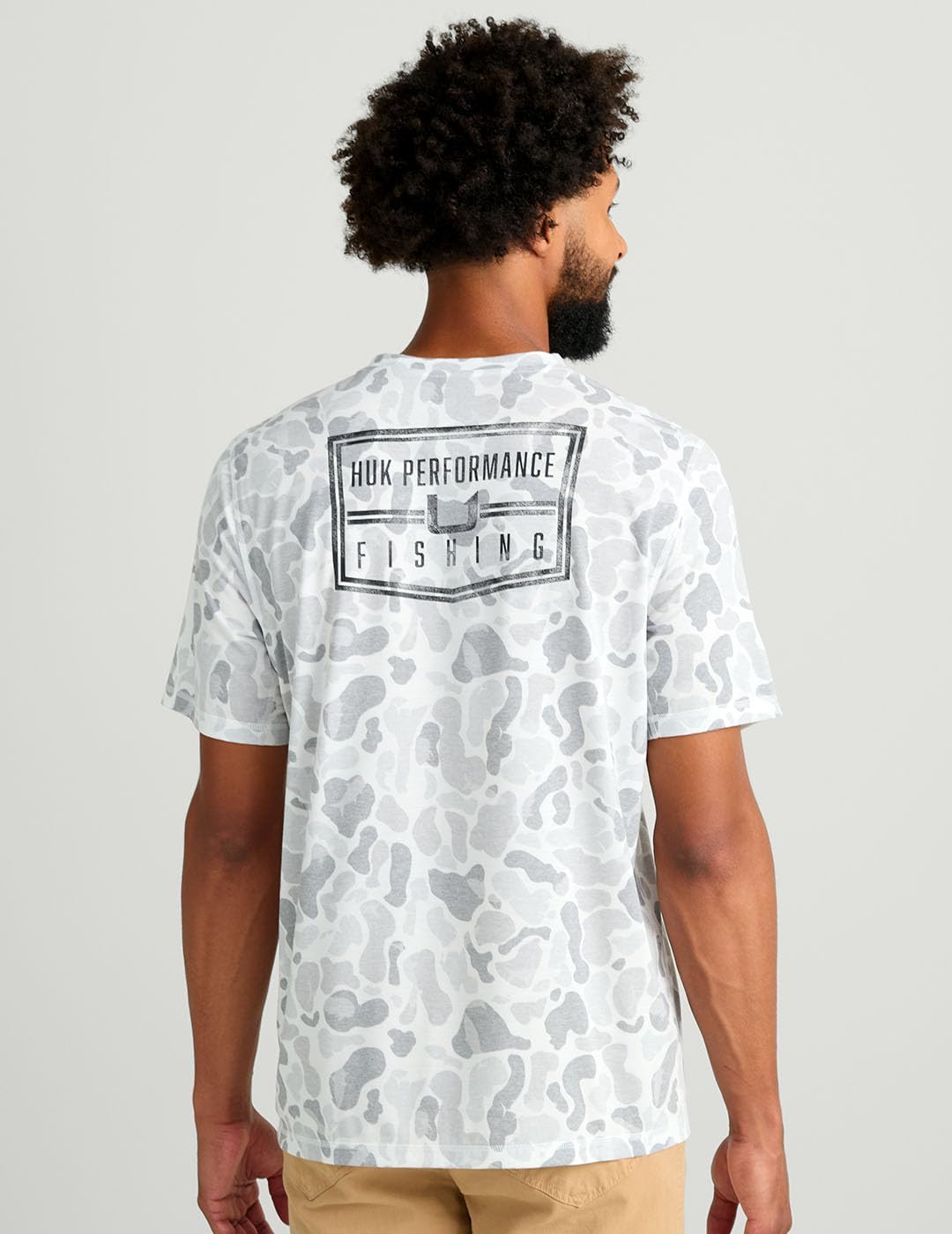 HUK Men's Drift Short Sleeve Lightweight Jersey Crew, Performance Fishing Shirt with UPF Sun Protection