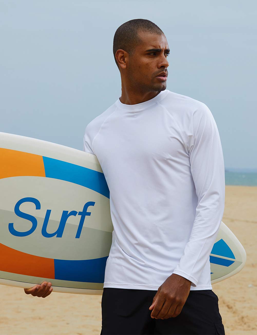 LBL Rashguards Homme Anti-UV UPF 50+ Séchage Rapide Coutures Plates pour Les Plein Air