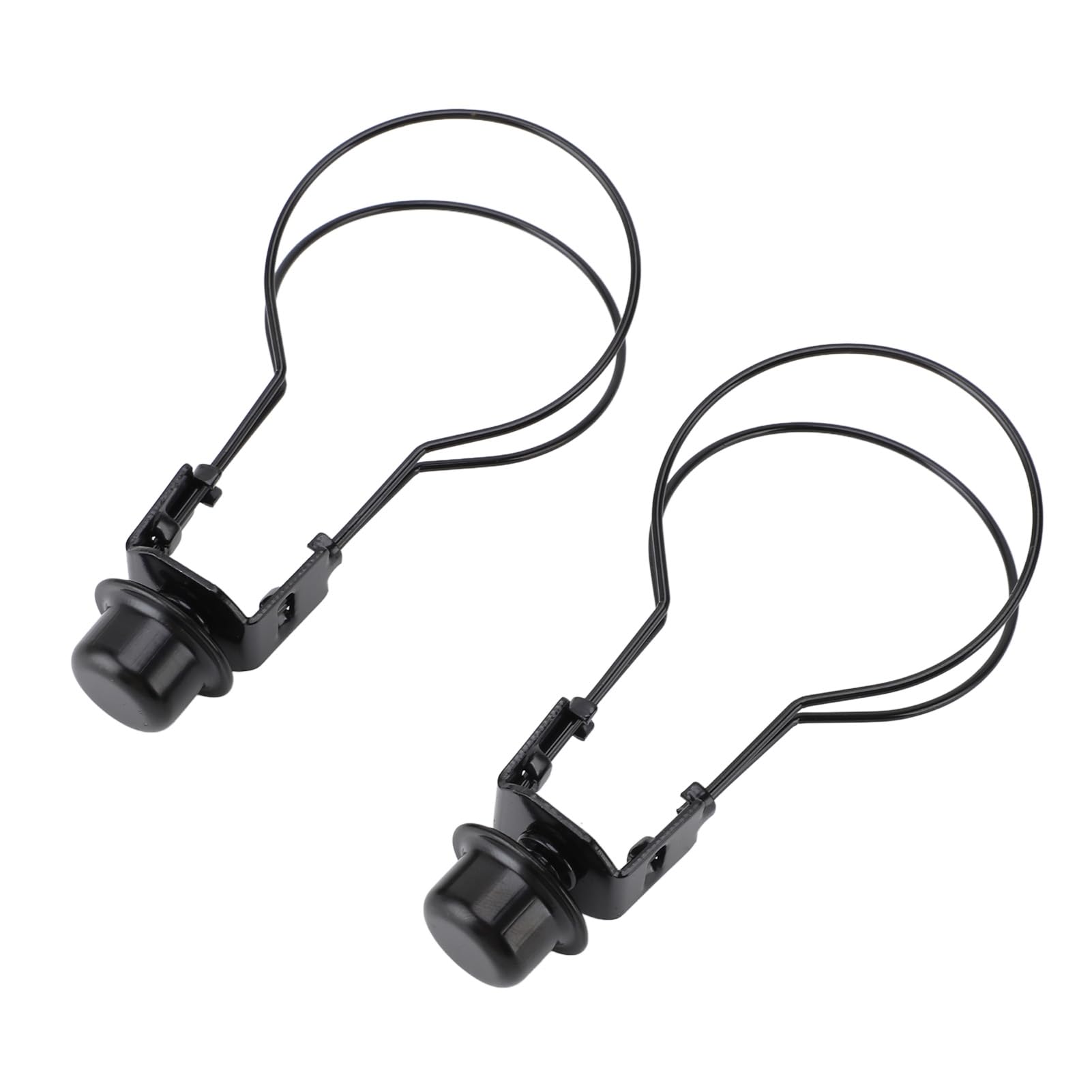 Light Bulb Clip Adapter, Clip-on Light Bulb Lampshade Holder, Minimalist Metal with Top End for Table Lamp (Black)