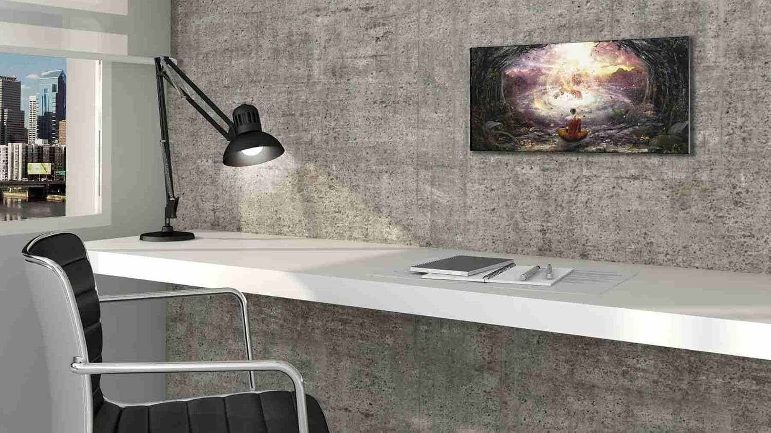 Epic Graffiti 'Nature and Time' by Cameron Gray, Canvas Wall Art, 24"x12"