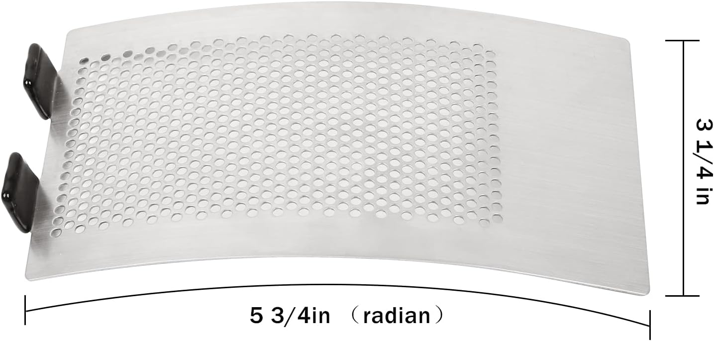 Dracarys Metal Punched BGE Mesh Screen Panel Big Green Egg Accessories Draft Door Screen, Big Green Egg Parts Stainless Steel Vent Screen BGE Grill Replacement Fits Medium and Large Big Green Egg image 2