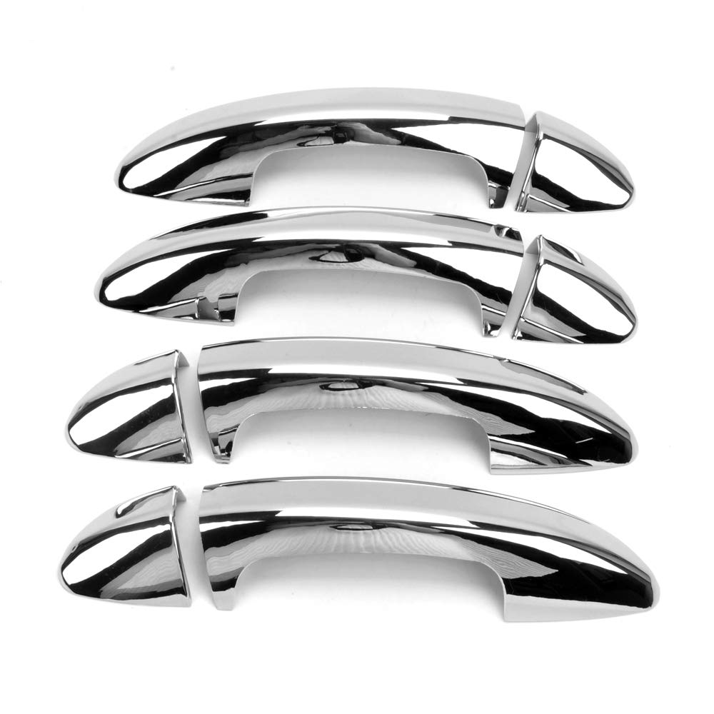 Dreamseek8Pcs Door Handle Cover Compatible with VW Volkswagen Passat B6/3C 2006 2007 2008 2009 2010,CC 2009 2010 2011 2012 Exterior ABS Molding Trim Decoration Protector(Chrome)