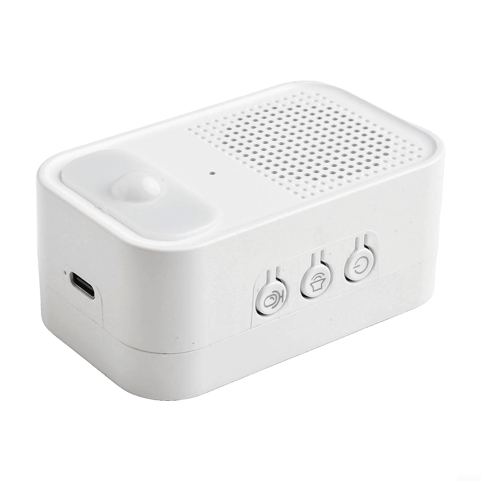 Sensor de puerta para tienda Welcomer, aviso de voz, alerta de entrada magnética con volumen ajustable, grabación de audio personalizada para el hogar, tienda, instalaciones sanitarias, negro y blanco