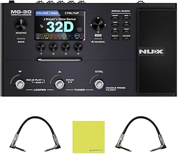 Amazon.com: NUX MG30 Guitar Multi-Effects Pedal Guitar/Bass