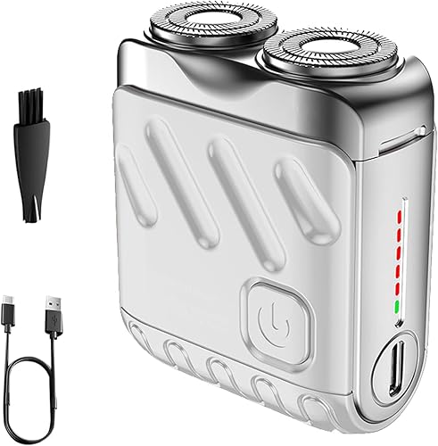 Miniatura 1 de R-12 - Afeitadora eléctrica de equipaje, mini afeitadora para hombres, afeitadora de barba y diseño de maleta portátil, mini maquinilla de afeitar