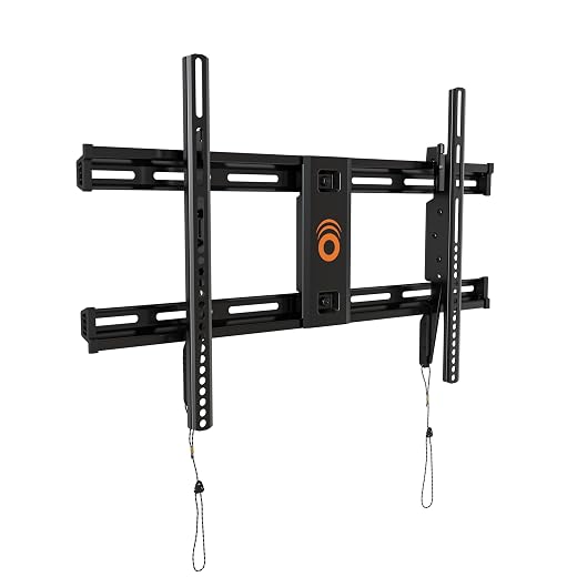 ECHOGEAR Supporto da parete fisso per TV da 42 a 80 pollici – Tiene la TV a 2,25" dalla parete – Installazione ultra semplice e veloce – Consente un aggiornamento dopo il montaggio – Facile accesso ai