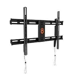 ECHOGEAR Fixed TV Wall Mount for TVs up to 90” or 150lbs, 2.25” Low Profile | Universal TV mount w/ DIY install includes hardware, drill template, post install adjustments, pull strings for cable access