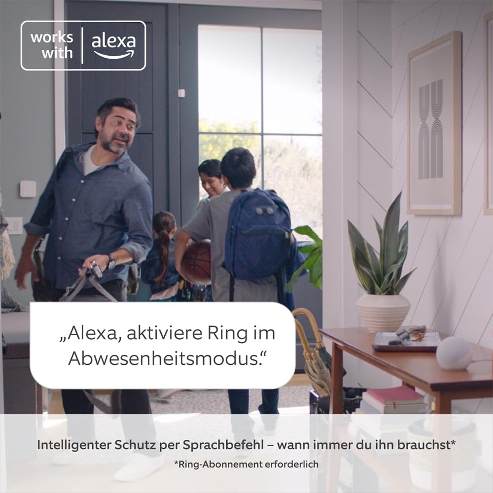 Ring Alarm - M + Innenkamera (Indoor Camera, 2. Gen. im Paket | Alarmanlage für Haus & Wohnung mit WLAN & Kamera | Alarm-Benachrichtigungen auf dein Smartphone, haustierfreundlich | Alexa-kompatibel