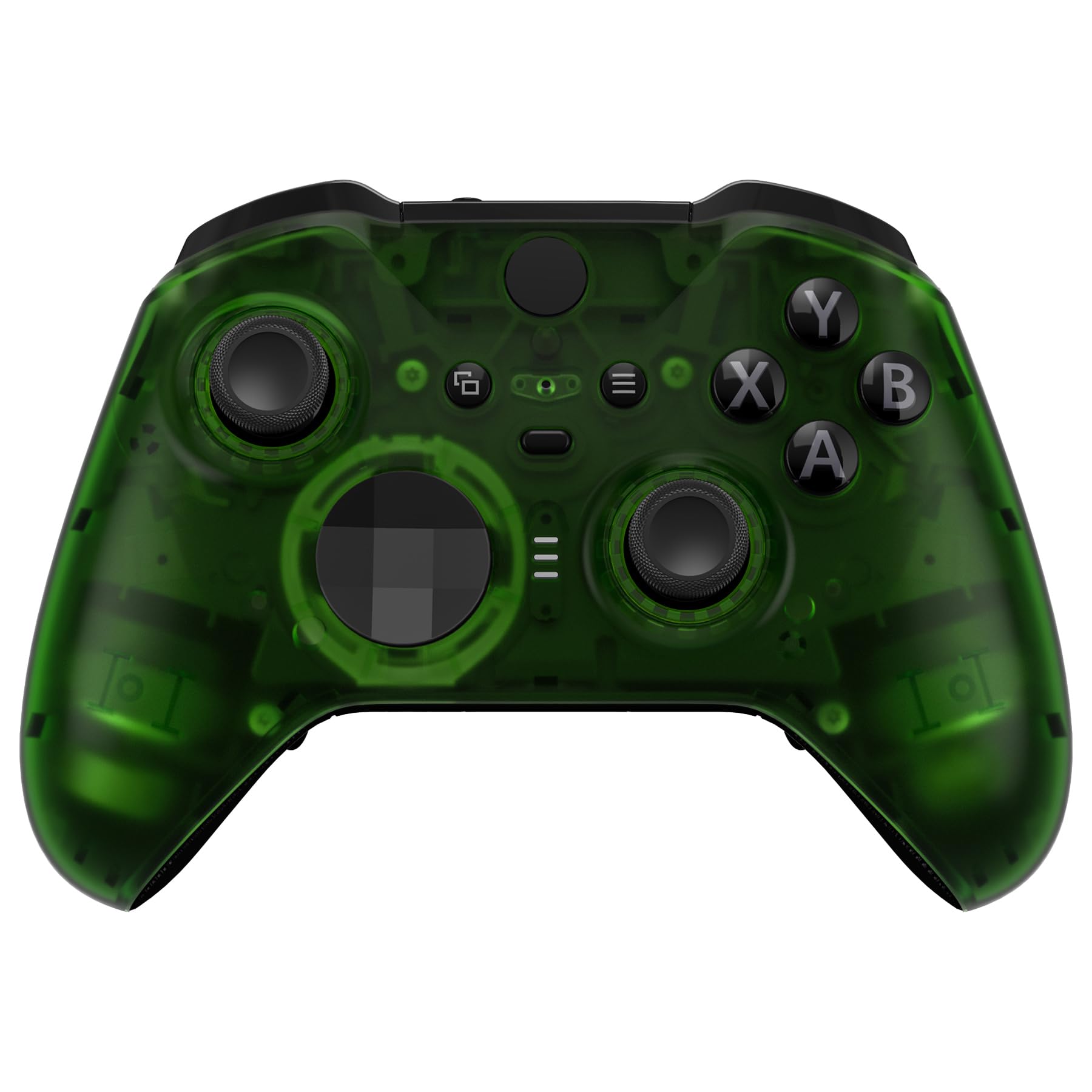 eXtremeRate Coque Avant de Remplacement pour Xbox One Elite Series 2 Manette, Coque Avant Customisé avec Anneaux pour Xbox One Elite Series 2 Manette, Modèle 1797, Vert Clair