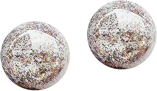 INOOMP 2pcs 24 Clear Beach Balls Beachballs Beach Balls for Kids Children Inflatable Balls Sequin Beach Balls Toy Sequins