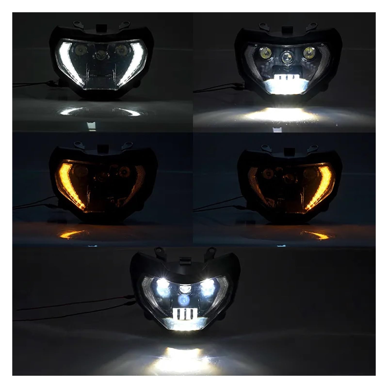 Phare avant optique haute résistance pour moto Yamaha MT07 2018