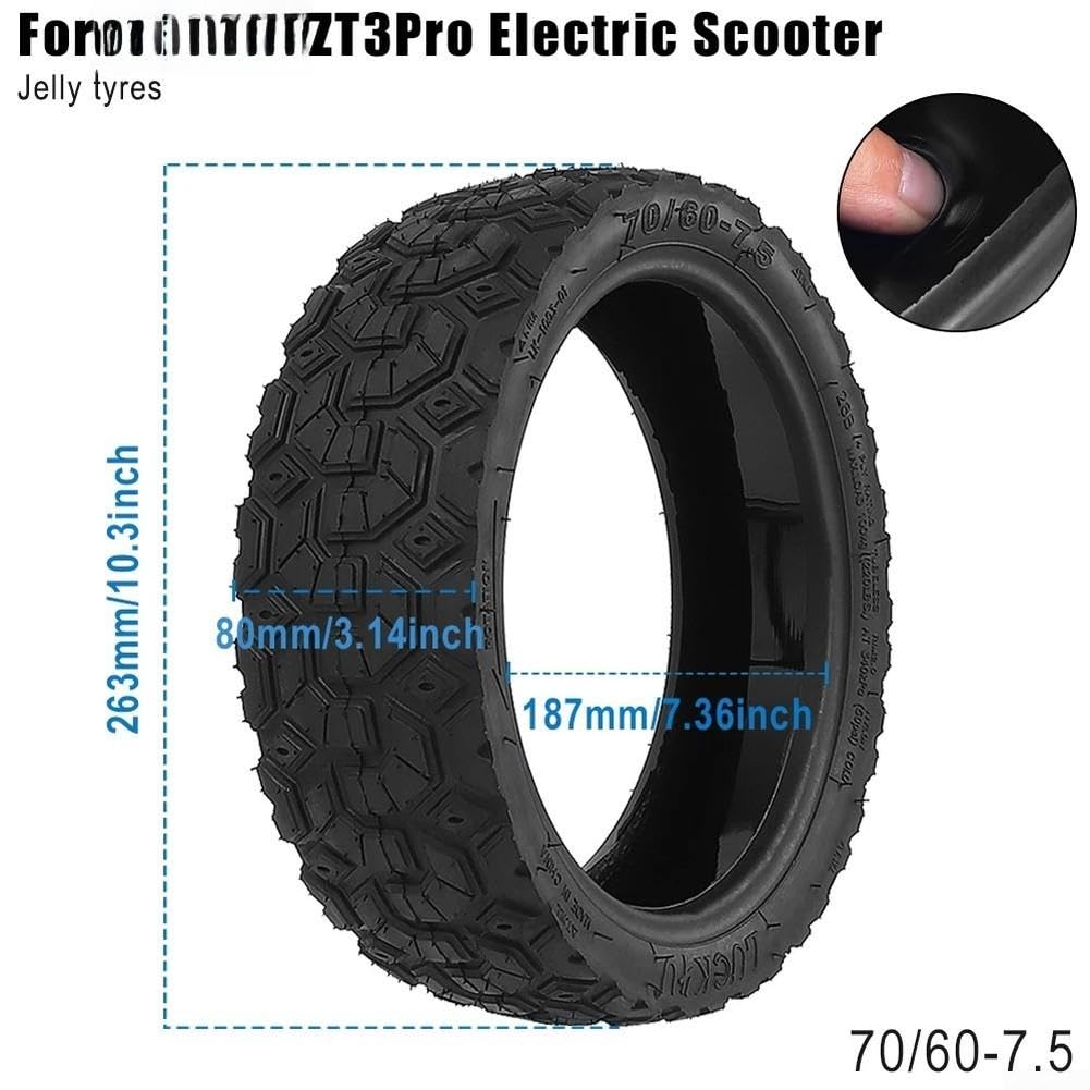 Neumático sólido resistente al desgaste 70/60-7.5 para ninebot para zt3