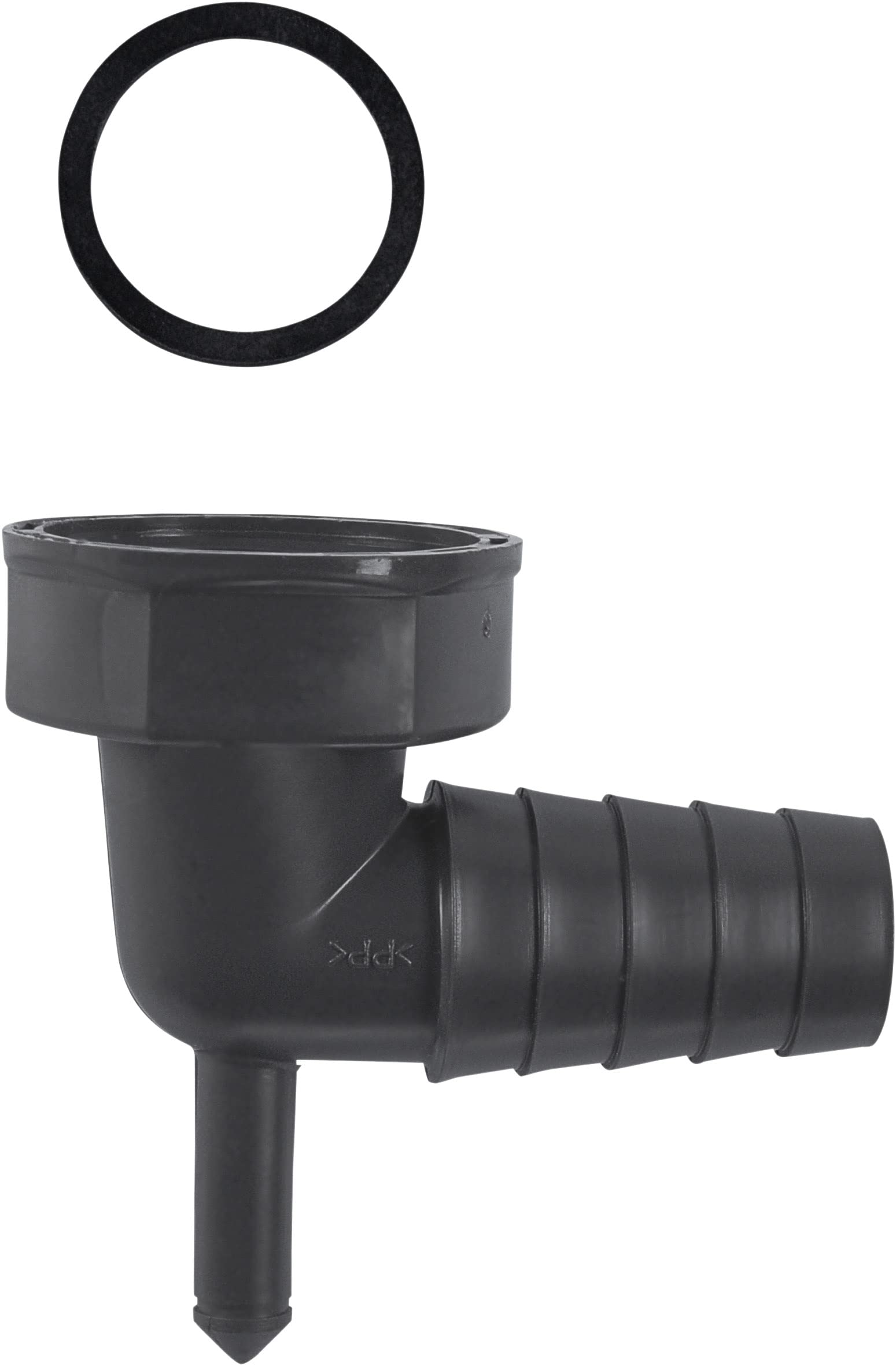 Cornat Rezyklat Raccordo Per Tubo Flessibile 45° - 1 Pollice IG, Ø21-23mm - Plastica Riciclata Made In Germany