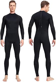THE WHITE SHOP Mens Wetsuits Jumpsuit 92% nylon +8% spandex 3/2mm and 5/4mm Full Body Diving Suit for Men and Women
