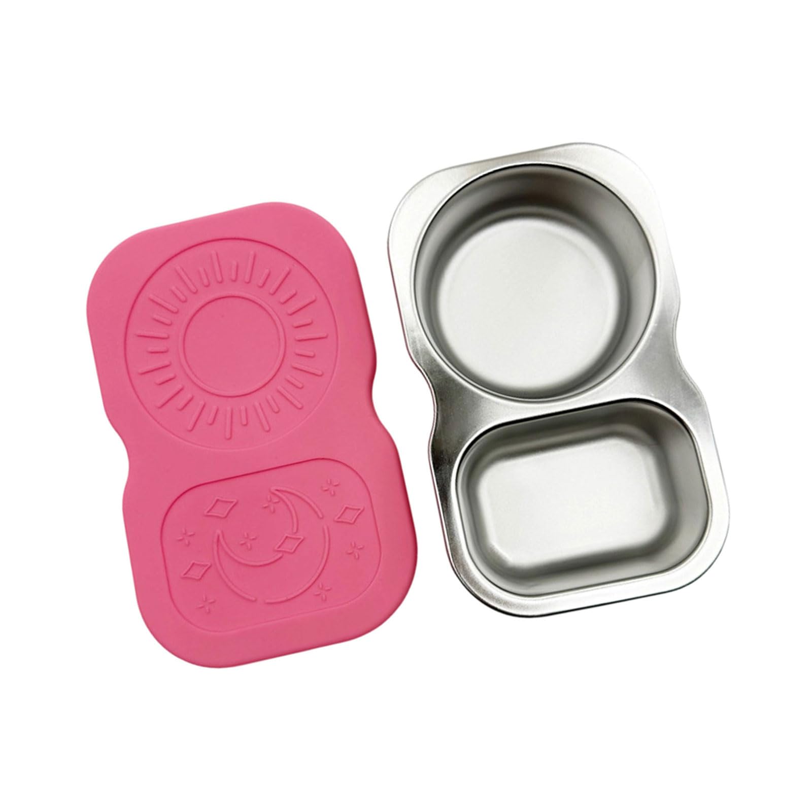 YWLUUOO Compartment Nonrust Steel Sauce Cup with Lid Offices Lunch Condiment for Picnics Camping and Offices Lunches Leak Proof Condiment