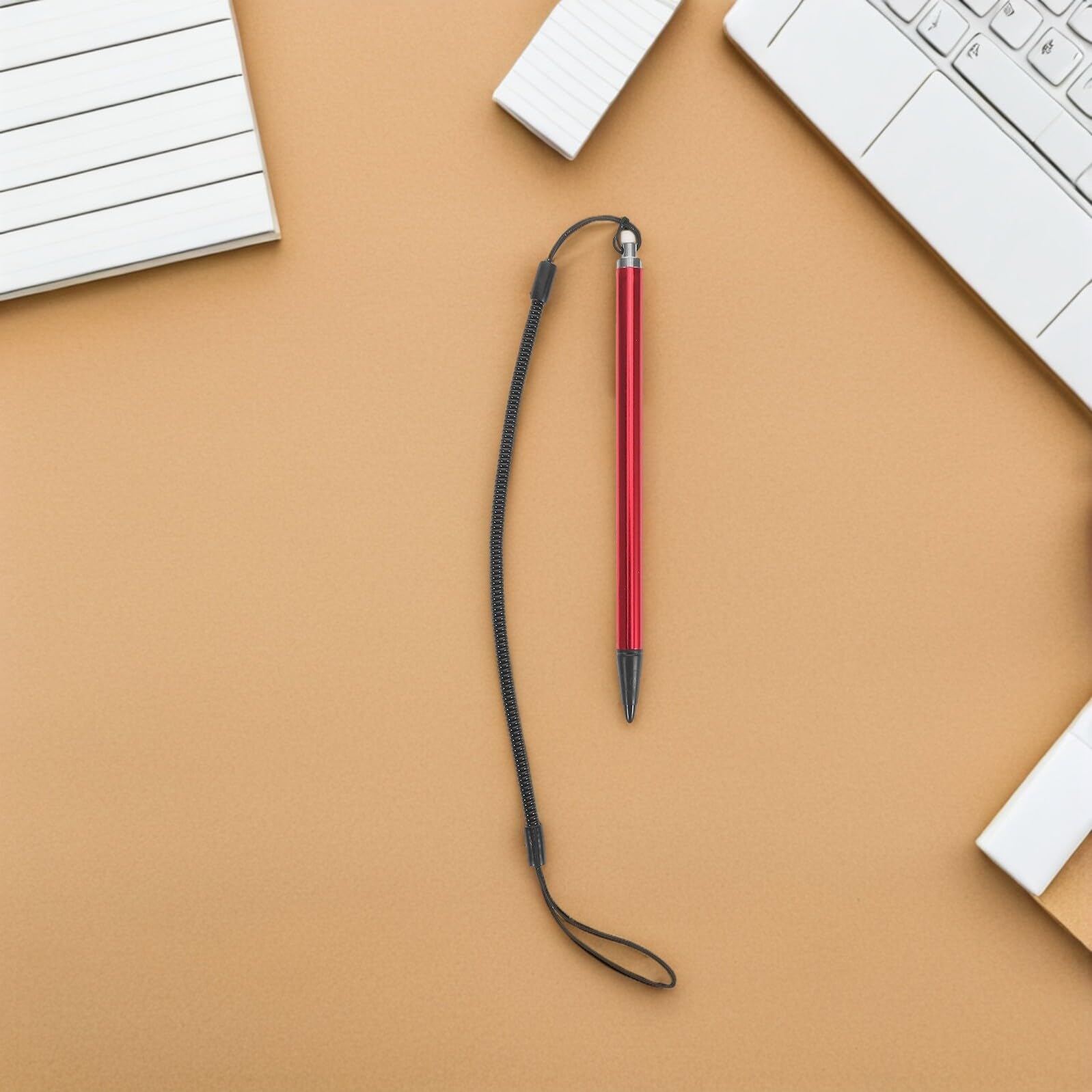 Penna Touch Screen Resistiva 10pezzi Rosso in Alluminio | Rame e Abs, per Tablet e Tavole Grafiche, Leggero per Viaggio e Riunioni di Lavoro
