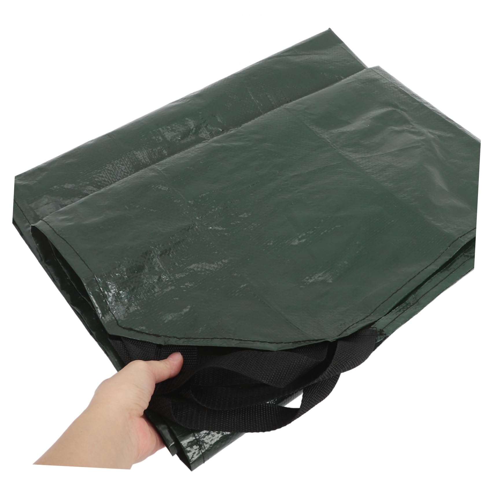 Paquet Feuilles Mortes Paquet Feuilles Mortes Robuste Pliable avec Poignées en Pe Vert pour Jardin et Collecte de Déchets de Jardin en Extérieur