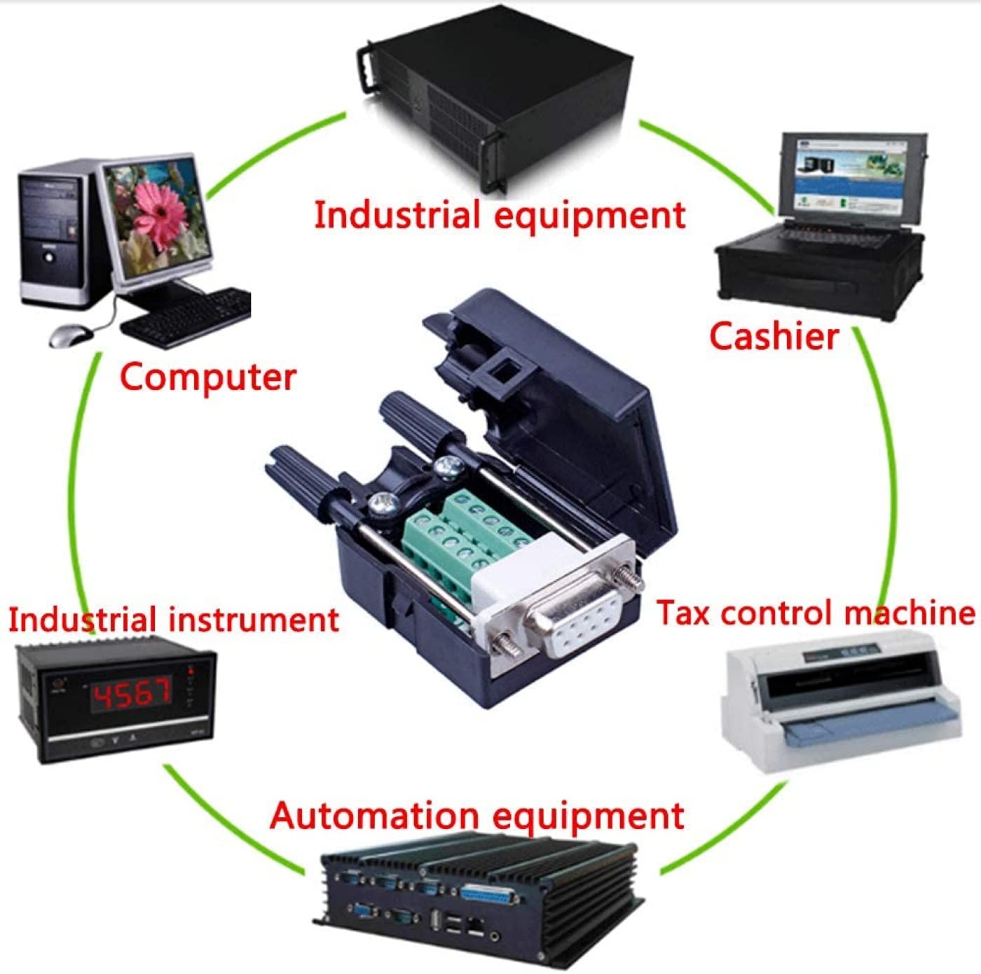 Cover Per Connettore D-Sub 9 Poli Schermato Con Viti Lunghe - Foto 2