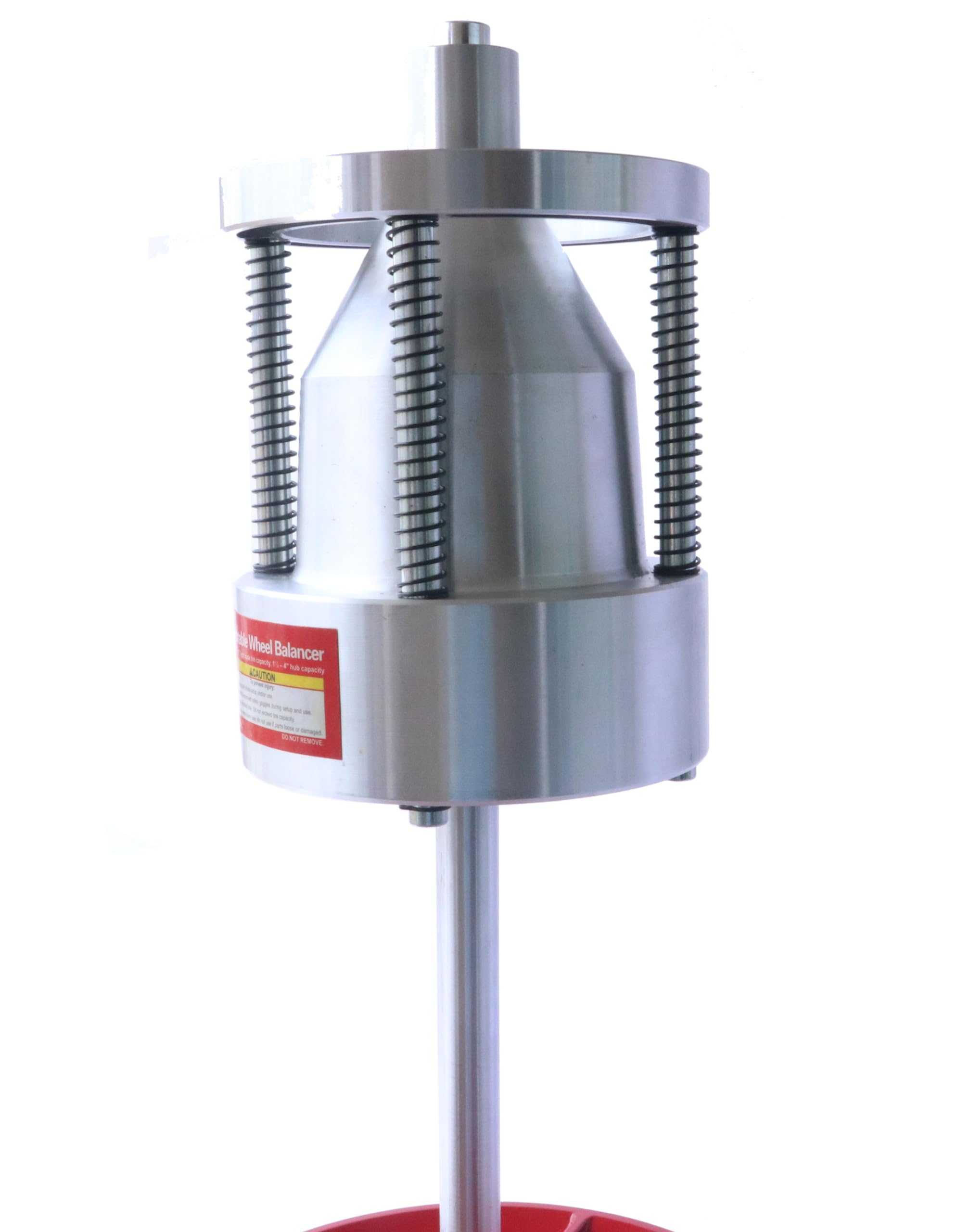 Bilanciatore portatile a bolle per pneumatici resistente con ruote di bilanciamento a livello di bolla per auto e camion, rosso