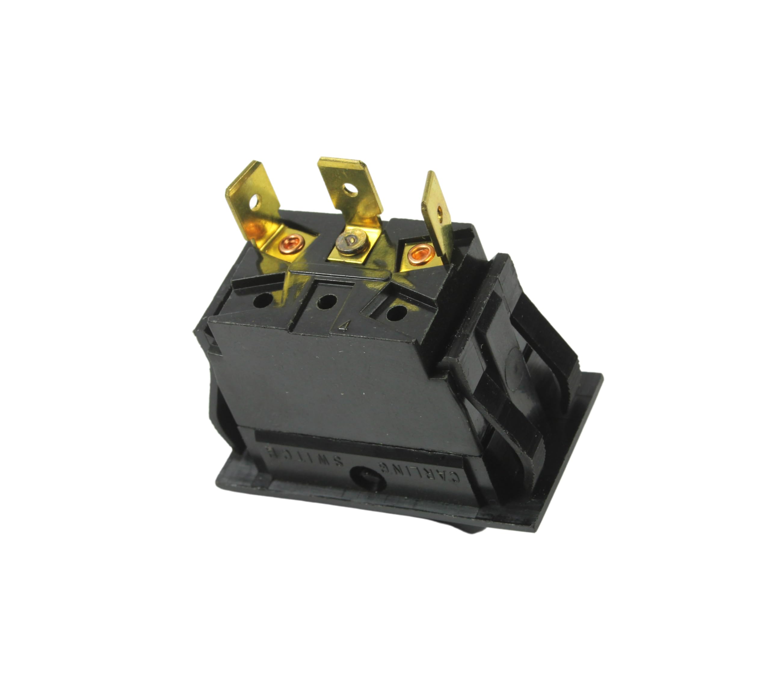 Carling Rocker Switch, SPDT, ON-None-ON, 3 pins, 10Amps/250VAC, 15Amps/125VAC, 3/4HP, Full Size Switch 21mm X 36mm, Maintained